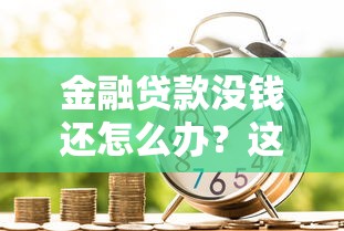 金融贷款没钱还怎么办？这5招帮你化解还款难题