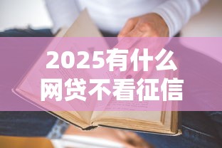 2025有什么网贷不看征信不看负债？这几种方式真的能下款吗