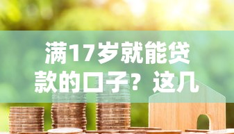 满17岁就能贷款的口子？这几个平台真实推荐