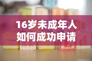 16岁未成年人如何成功申请贷款？家长陪同是关键