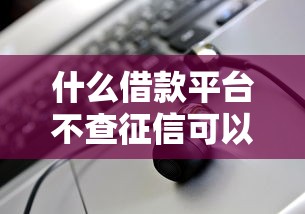什么借款平台不查征信可以借到钱？5个渠道实测解析