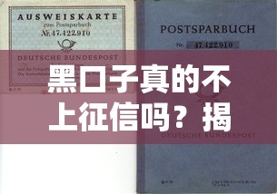 黑口子真的不上征信吗？揭秘背后的风险与选择