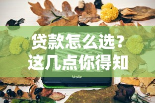 贷款怎么选？这几点你得知道！超全避坑指南来啦