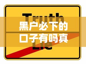 黑户必下的口子有吗真的假的？这3个方法可能帮你解难题