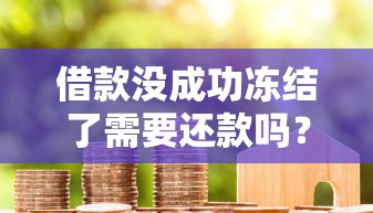 借款没成功冻结了需要还款吗？必懂资金规则