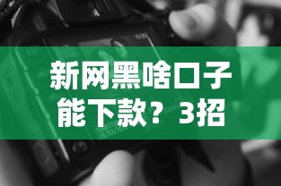 新网黑啥口子能下款？3招避坑技巧+正规平台实测