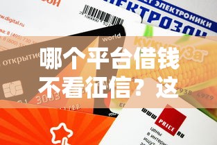 哪个平台借钱不看征信？这5个渠道审批快、额度高