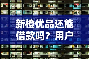 新橙优品还能借款吗？用户现状深度解析