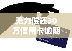 无力偿还30万信用卡逾期自救指南