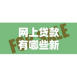 网上贷款有哪些新口子？这5个平台审核快、额度高