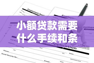 小额贷款需要什么手续和条件？一文说清申请流程，手把手教你避坑指南！