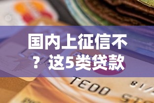 国内上征信不？这5类贷款影响信用记录