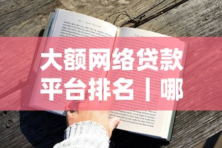 大额网络贷款平台排名｜哪些平台额度高、审批快？（实测对比）