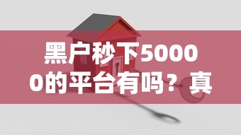 黑户秒下50000的平台有吗？真有吗？实测这3家门槛超低