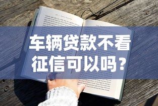 车辆贷款不看征信可以吗？这几种方式或许能帮你