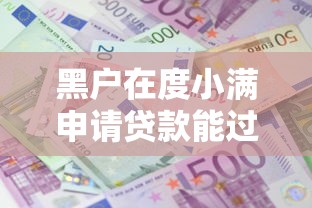 黑户在度小满申请贷款能过吗？真实经验深度解析