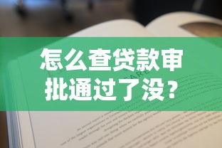 怎么查贷款审批通过了没？教你3个最全查询方法