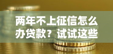 两年不上征信怎么办贷款？试试这些银行和网贷新思路