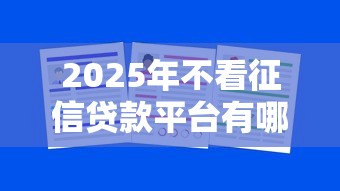 2025年不看征信贷款平台有哪些？这5个选择满足不同需求