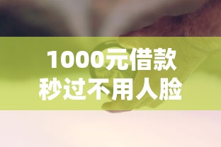 1000元借款秒过不用人脸？试试这招！原来还能这样操作