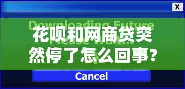 花呗和网商贷突然停了怎么回事？真实原因解析