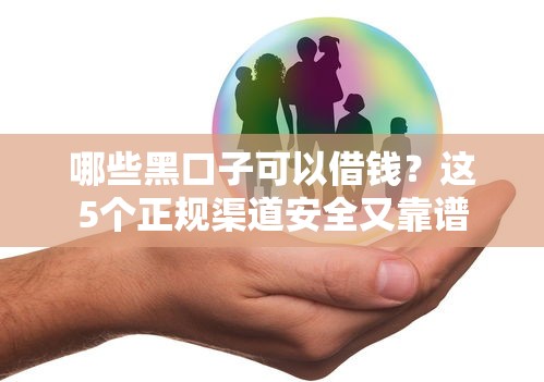 哪些黑口子可以借钱？这5个正规渠道安全又靠谱
