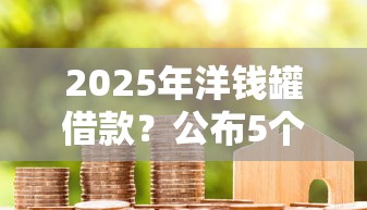 2025年洋钱罐借款？公布5个网贷款平台