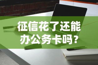 征信花了还能办公务卡吗？这几个细节可能被忽略了