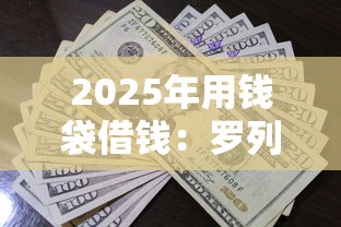 2025年用钱袋借钱:罗列5个借款平台借钱 2025年用钱袋借钱:罗列5个借款平台借钱