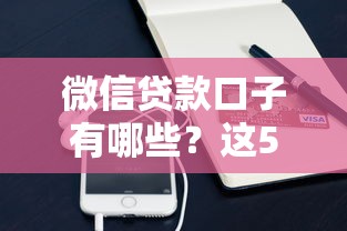 2025年微信借钱怎么立字据？整理五个小微企业网上贷款平台