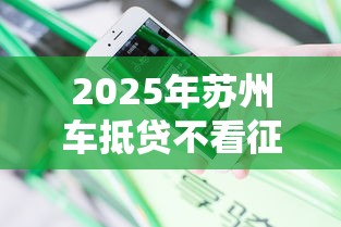 2025年苏州车抵贷不看征信的公司，分享5个借钱平台的利率低