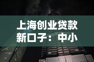 上海创业贷款新口子：中小微企业主必看的低息政策