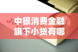 中银消费金融旗下小贷有哪些？盘点3大靠谱产品