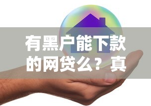 有黑户能下款的网贷么？真实情况大揭秘