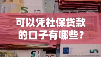 可以凭社保贷款的口子有哪些？实测5个正规低息平台