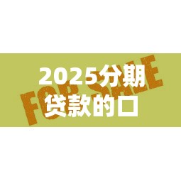 2025分期贷款的口子有哪些？这5个平台审核快、额度高