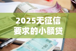 2025无征信要求的小额贷款，真的存在吗？手把手教你避开“坑”