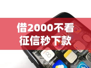 借2000不看征信秒下款ios？实测三个苹果手机能用的口子