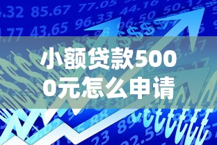 小额贷款5000元怎么申请最划算？这几个方法让你轻松解决资金缺口