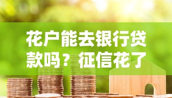 花户能去银行贷款吗？征信花了咋办？试试这几个办法！