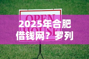 2025年合肥借钱网？罗列5个房产抵押贷款平台