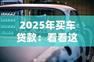 2025年买车贷款：看看这5个对征信宽松的网贷平台