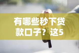 有哪些秒下贷款口子？这5个平台放款快、门槛低