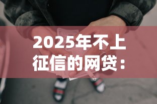 2025年不上征信的网贷：看看这五个靠谱的借款口子