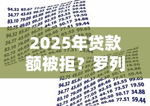 2025年贷款额被拒？罗列五个网贷借款平台好下款