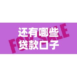 还有哪些贷款口子靠谱？这5个平台审核快、额度高