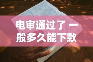 电审通过了 一般多久能下款？手把手教你看懂流程