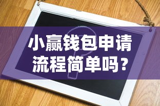 小赢钱包申请流程简单吗？手把手教你3步搞定
