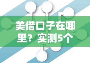 美借口子在哪里？实测5个低息平台优缺点对比