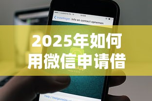 2025年如何用微信申请借钱，公布5个花了可以贷款的平台